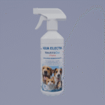 Sprühflasche mit Neutralisierer für Hundegerüche, Aqua Electra, ideal zur Geruchsbeseitigung in Wohnräumen und für Haustiere.