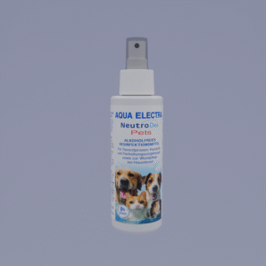 Hundefriseurspray Aqua Selection für die Pflege und Frische von Haustieren, in einer praktischen Sprühflasche.