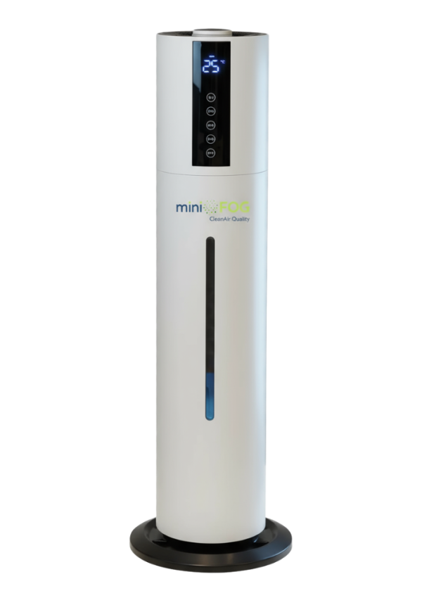 Luftreiniger im schlanken, modernen Design mit digitalem Bedienfeld zur Luftqualit&auml;ts&uuml;berwachung und verschiedenen Betriebsmodi. Ideal f&uuml;r die Verbesserung der Raumluftqualit&auml;t in Wohnungen und B&uuml;ros.